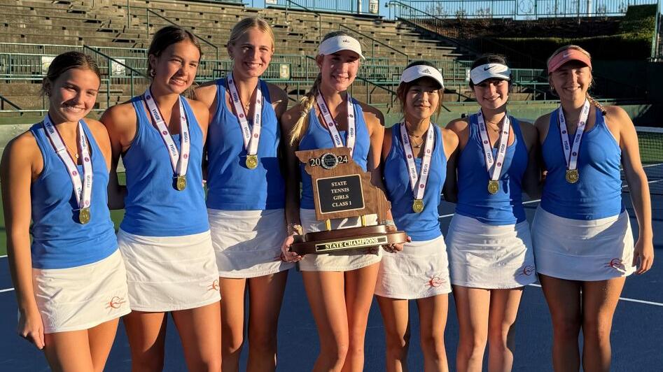 Clayton completes dominant postseason to repeat as Class 1 girls team tennis state champ